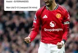 Fernandes được tính kiến tạo: MU chắc vị trí dự Champions League