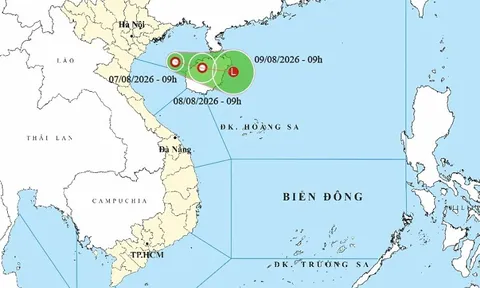 Áp thấp nhiệt đới hình thành trên Vịnh Bắc Bộ