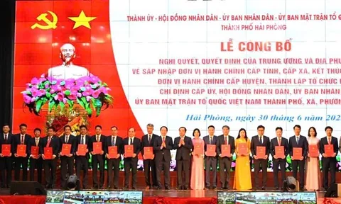 Danh sách lãnh đạo chủ chốt của các xã, phường và đặc khu của TP Hải Phòng