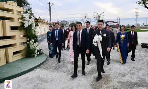 Chồng doanh nhân của Đỗ Thị Hà tới đón dâu ở Thanh Hóa
