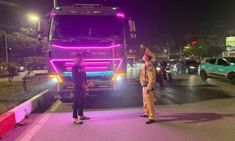 CSGT Hà Nội mở đợt cao điểm xử lý hàng loạt xe tải vi phạm