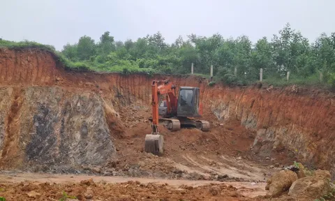 San lấp đất ruộng trái phép ở Phú Thọ giữa ban ngày