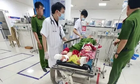 Đại úy công an bị tấn công tại trụ sở đã được phẫu thuật sọ não