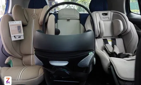 SUV cỡ C có lắp vừa 3 ghế trẻ em?