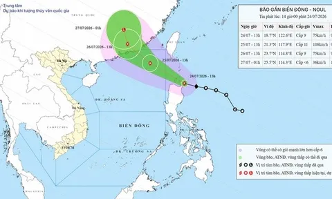Bão Noul mạnh thêm, 9 tỉnh miền Bắc nguy cơ lũ quét và sạt lở