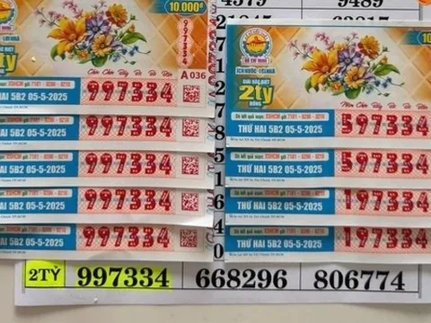 3 người tại Trà Vinh trúng 5 vé số độc đắc