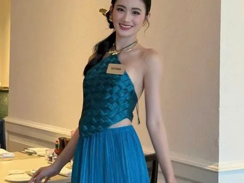 Ý Nhi khoe dáng tại Miss World 2025
