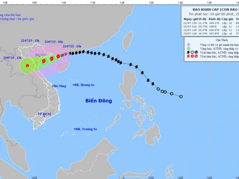 Bão Wipha cách Quảng Ninh 120km và có khả năng mạnh thêm