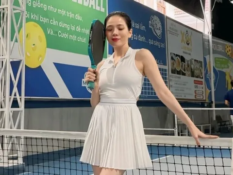 Lệ Quyên 'mắt mở không lên' nhưng vẫn chơi pickleball 2 tiếng