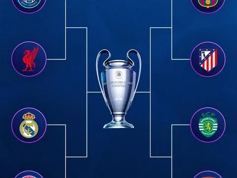 4 cặp đấu ở tứ kết Champions League