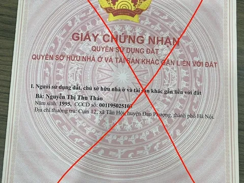 Xuất hiện sổ đỏ giả ở Hà Nội với những thủ đoạn vô cùng tinh vi