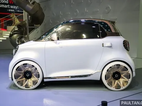 Chi tiết xe điện 2 chỗ ngồi smart Concept #2, sạc 1 lần đi được 300 km