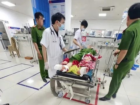 Đại úy công an bị tấn công tại trụ sở đã được phẫu thuật sọ não
