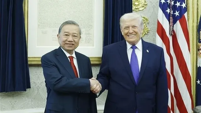 Tổng Bí thư Tô Lâm gặp Tổng thống Mỹ Donald Trump